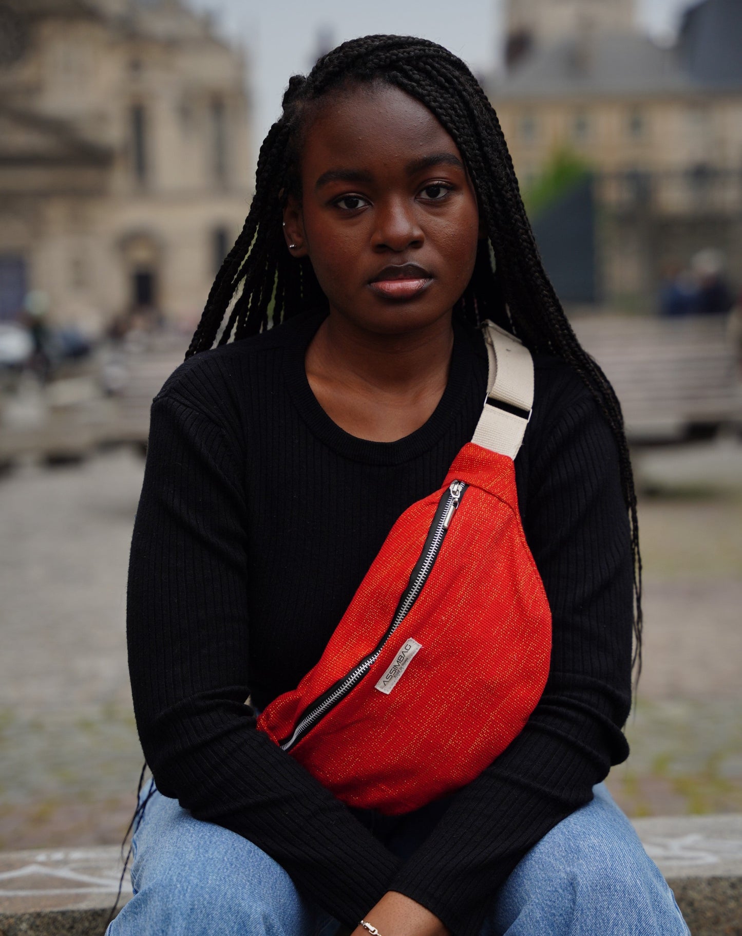 Léo, sac banane pailleté